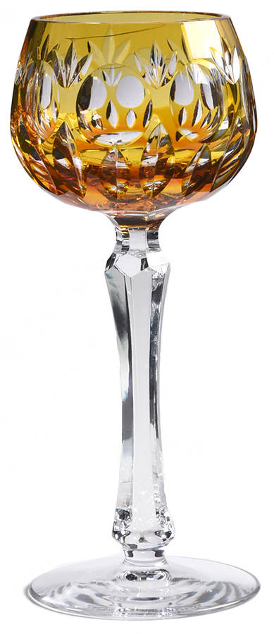 Bamberg (Curved in Bowl Shape) Amber Hock Wine by Nachtmann-1
