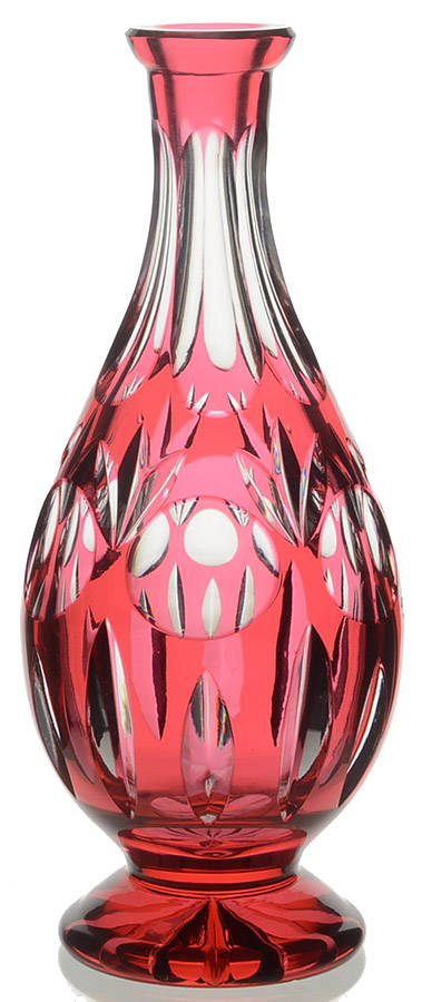Bamberg (Curved in Bowl Shape) Ruby Cordial Decanter No Stopper by Nachtmann-1