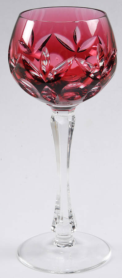 Bamberg (Curved in Bowl Shape) Ruby Hock Wine by Nachtmann-1