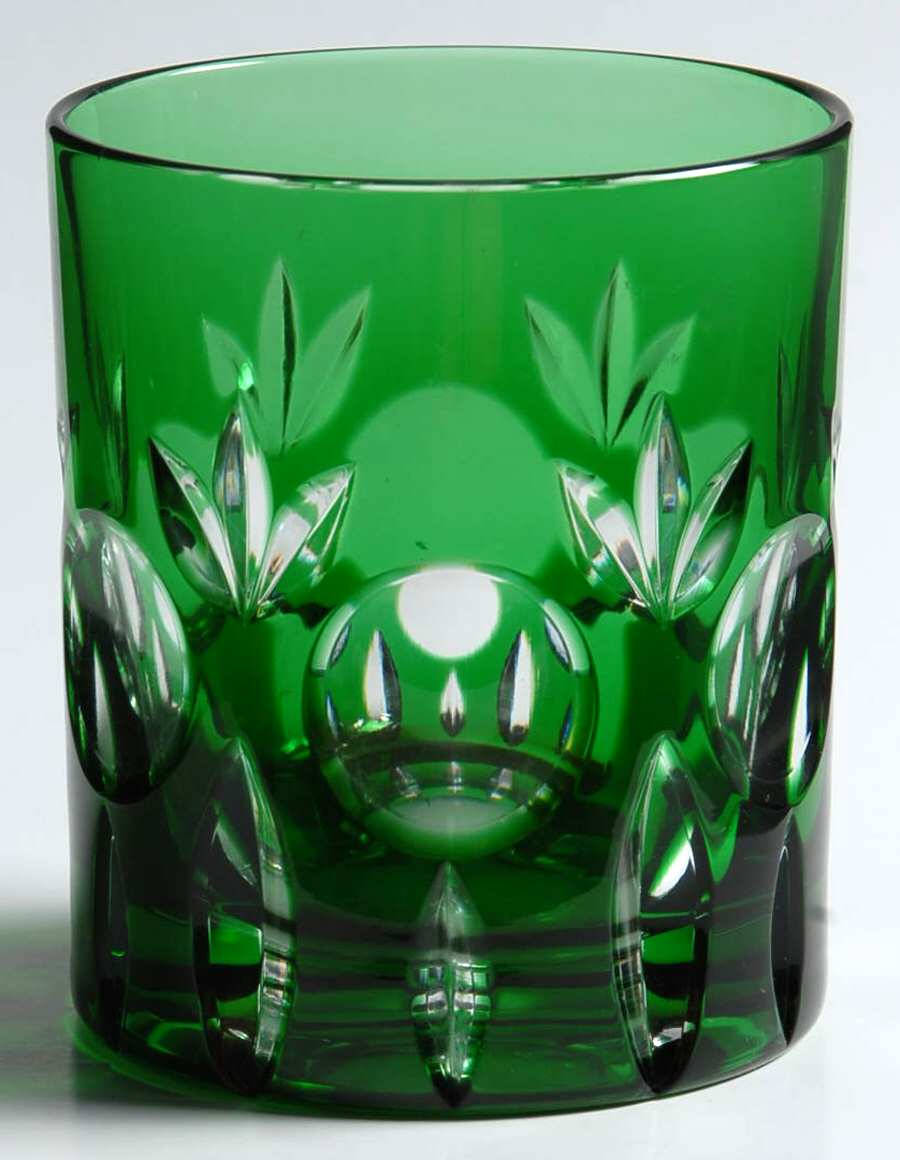 Bamberg (Curved in Bowl Shape) Emerald Green Double Old Fashioned by Nachtmann-1