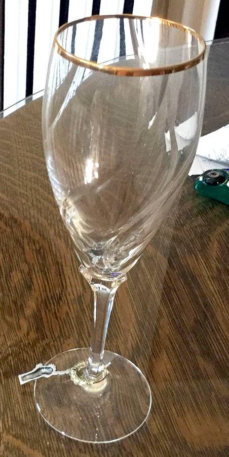 Opal-Gold (Swirl Optic) Fluted Champagne by Nachtmann-1