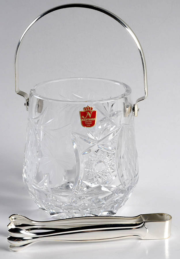 Traube Ice Bucket with Tongs by Nachtmann-1