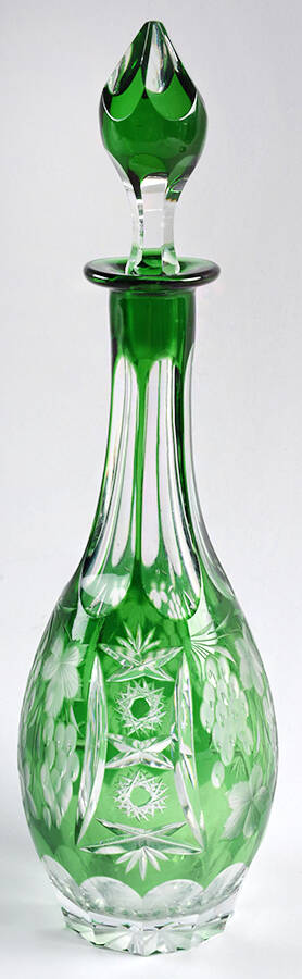 Traube Green Cordial Decanter & Stopper by Nachtmann-1