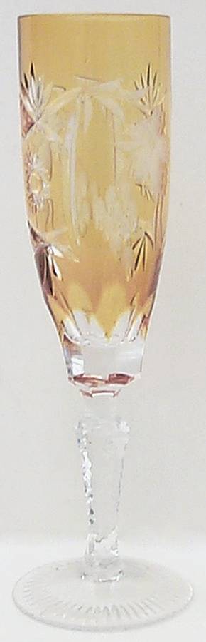 Traube Amber Fluted Champagne by Nachtmann-1