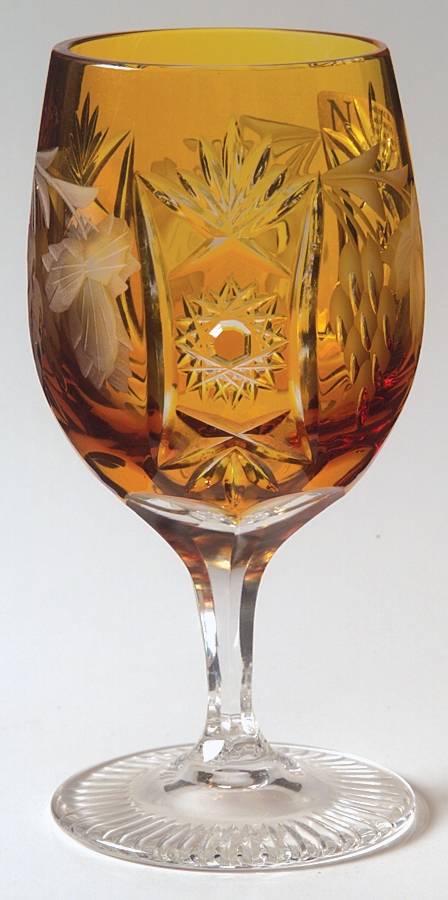 Traube Amber Mineral Water Glass by Nachtmann-1