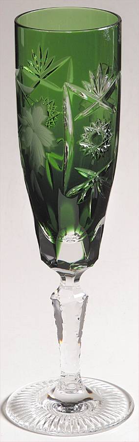 Traube Emerald Green Fluted Champagne by Nachtmann-1