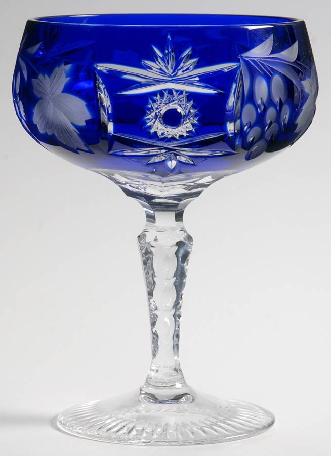 Traube Cobalt Champagne/Tall Sherbet by Nachtmann-1