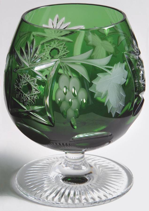 Traube Emerald Green Large Brandy Glass by Nachtmann-1