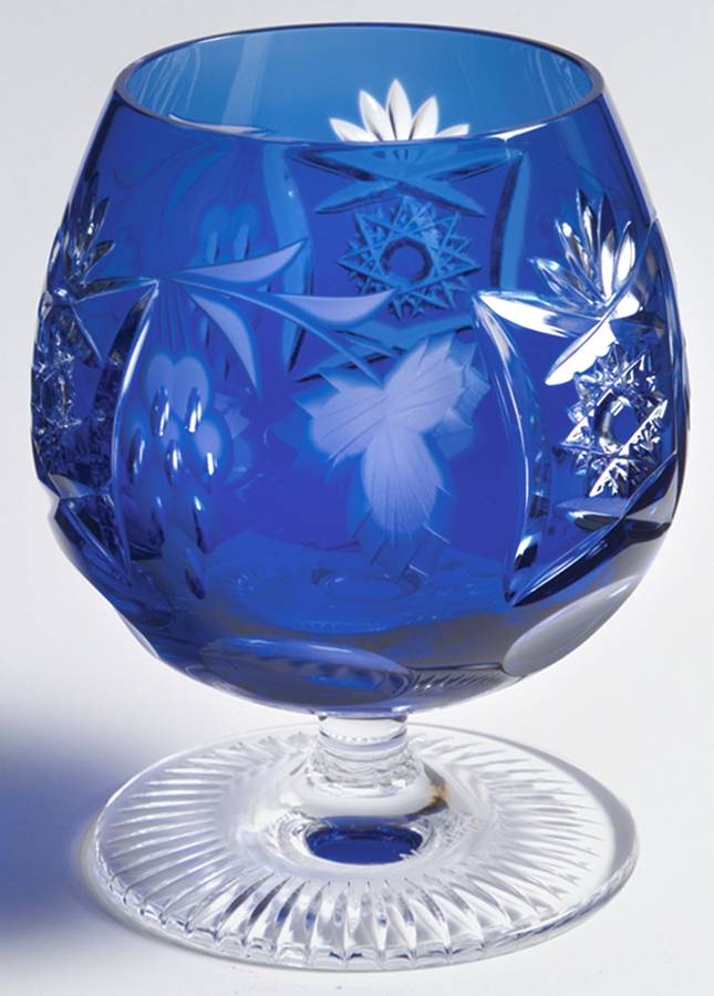 Traube Cobalt Blue Large Brandy Glass by Nachtmann-1