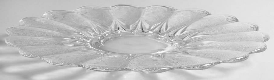 Canterbury-Clear 11" Torte Plate by New Martinsville-1
