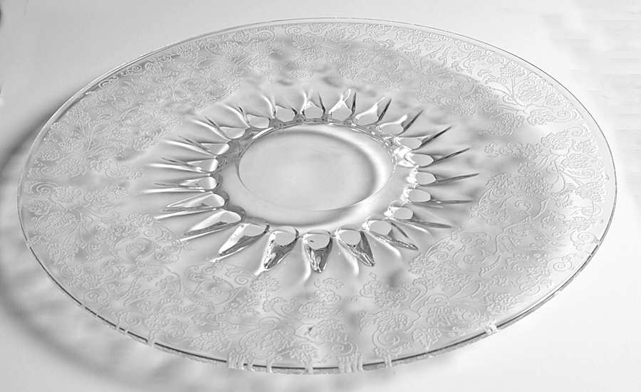 Florentine Cheese & Cracker Plate by New Martinsville-1