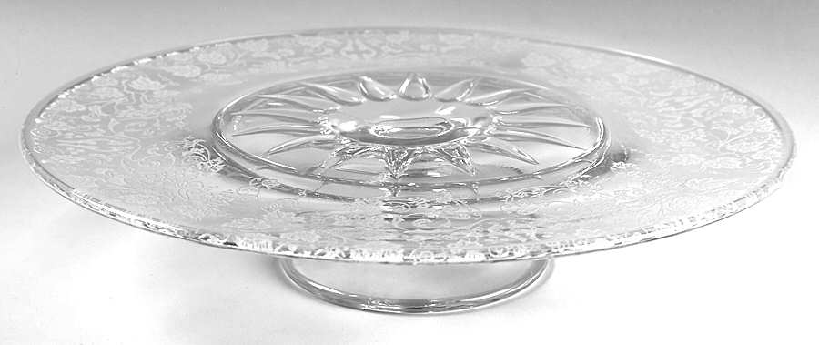 Florentine Round Cake Stand by New Martinsville-1