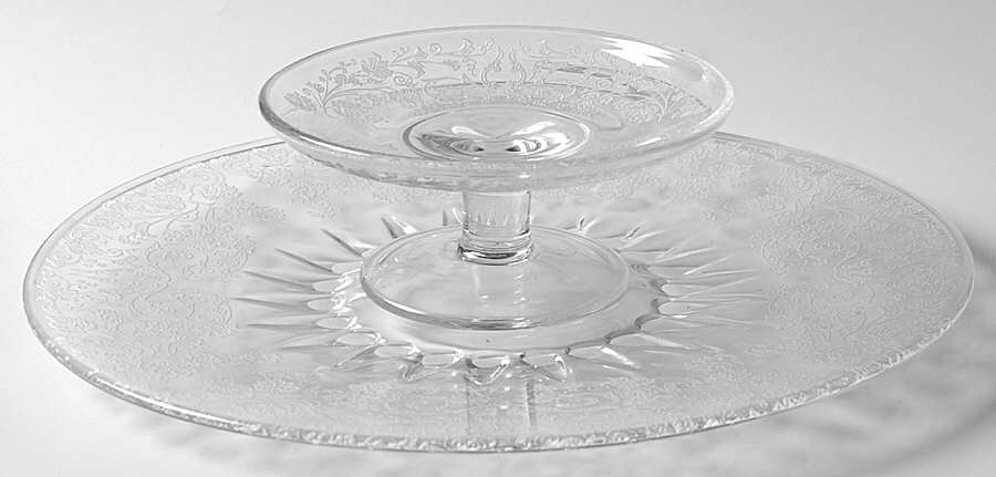 Florentine Cheese & Cracker Set by New Martinsville-1