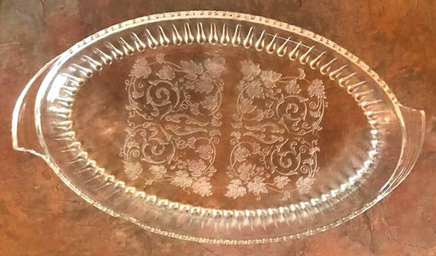 Florentine Creamer/Sugar, Tray Only by New Martinsville-1
