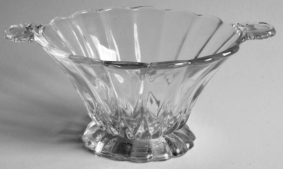 Janice-Clear Footed Mayonnaise Bowl by New Martinsville-1