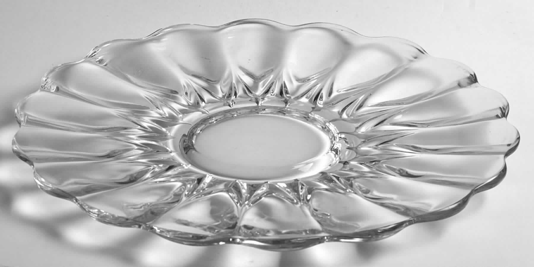 Janice-Clear Cheese & Cracker Plate by New Martinsville-1