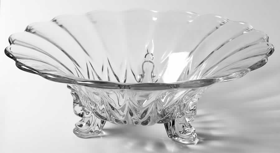 Janice-Clear Footed Bowl by New Martinsville-1