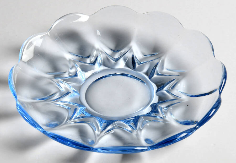Janice Blue Saucer Only by New Martinsville-1