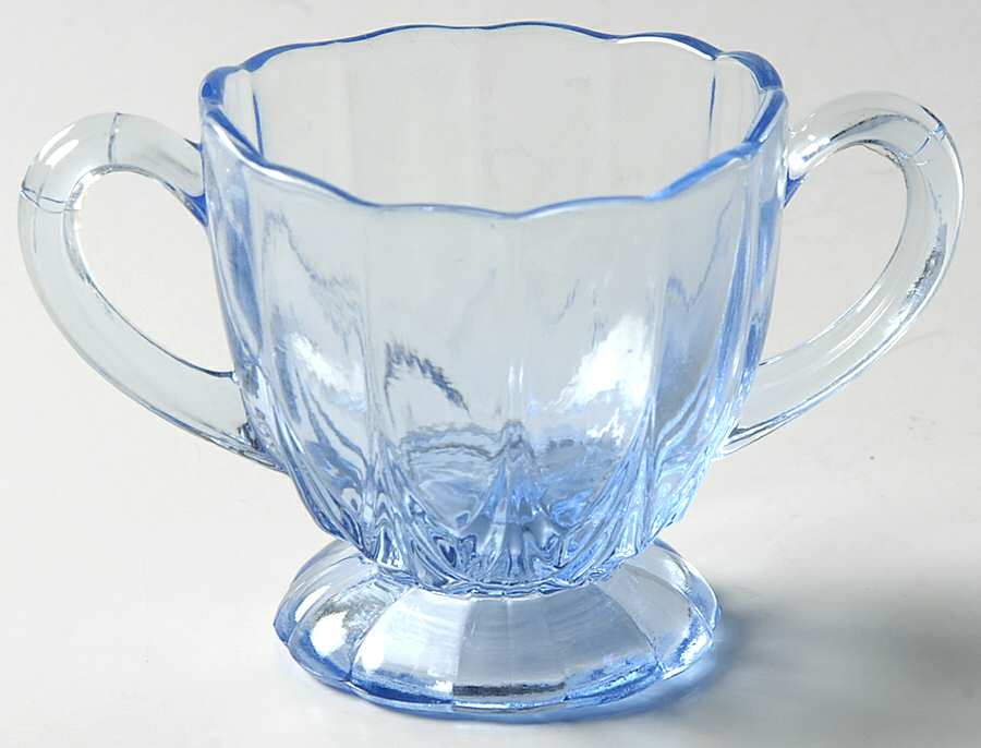 Janice Blue Individual Open Sugar by New Martinsville-1
