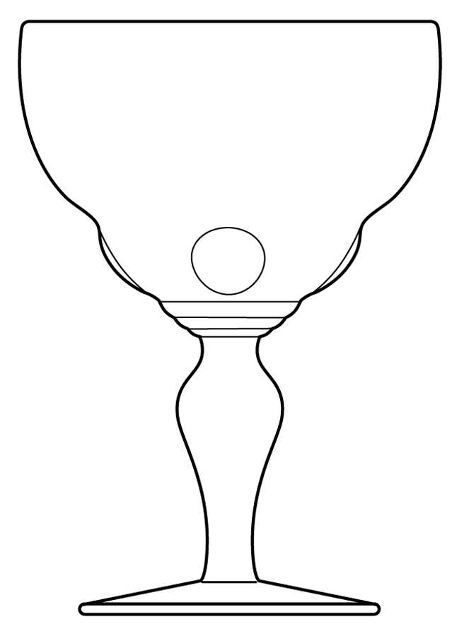 Moondrops-Clear Wine Glass by New Martinsville-1