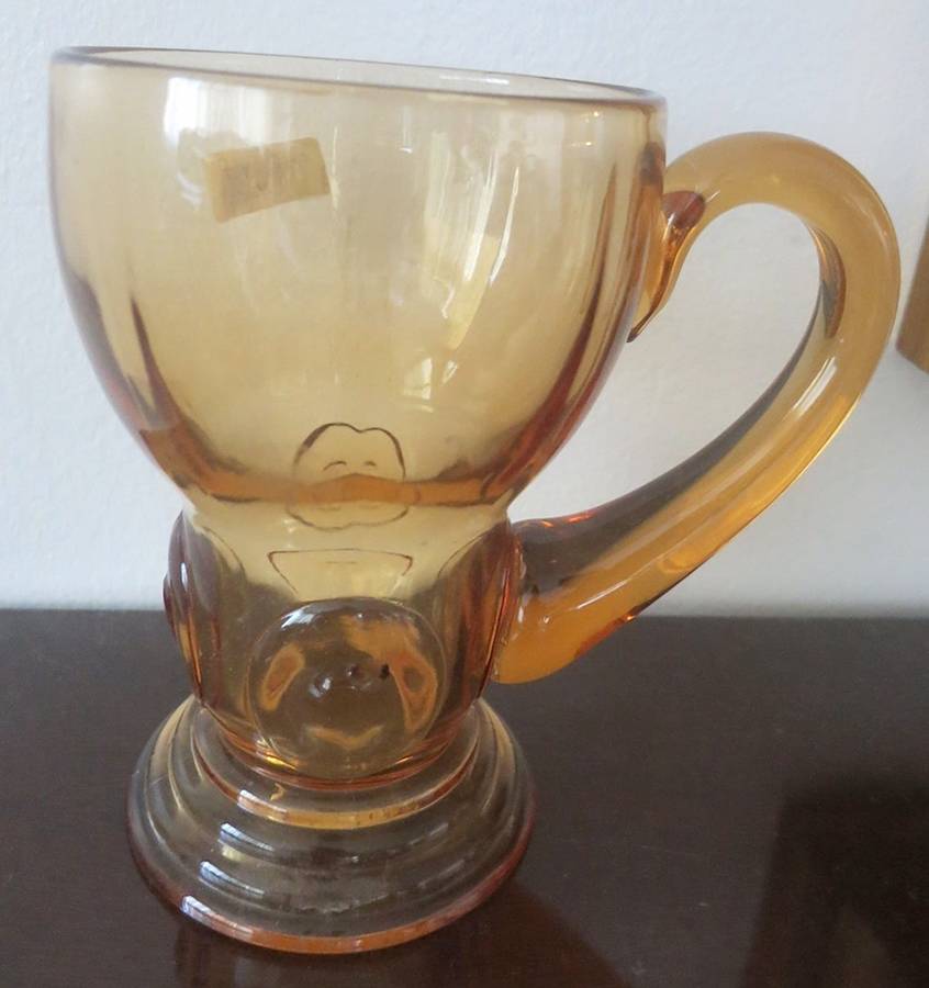 Moondrops-Amber Mug by New Martinsville-1