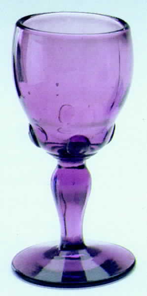 Moondrops-Amethyst Cordial Glass by New Martinsville-1