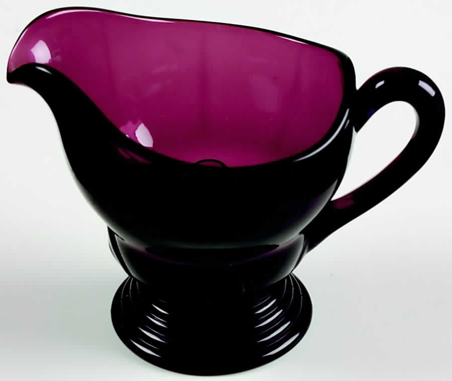 Moondrops-Amethyst Footed Creamer by New Martinsville-1