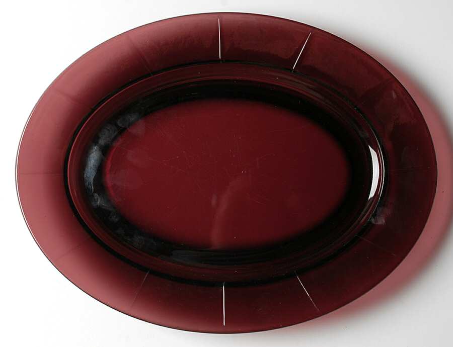 Moondrops-Amethyst 12" Oval Platter by New Martinsville-1