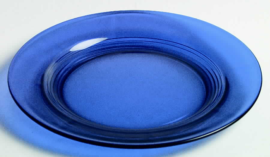 Moondrops-Cobalt Blue Luncheon Plate by New Martinsville-1