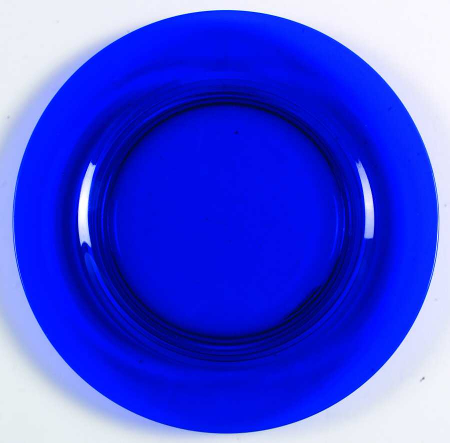 Moondrops-Cobalt Blue Dinner Plate by New Martinsville-1