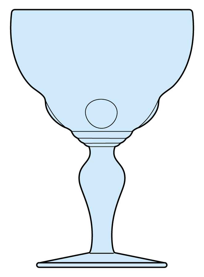 Moondrops-Ice Blue Wine Glass by New Martinsville-1