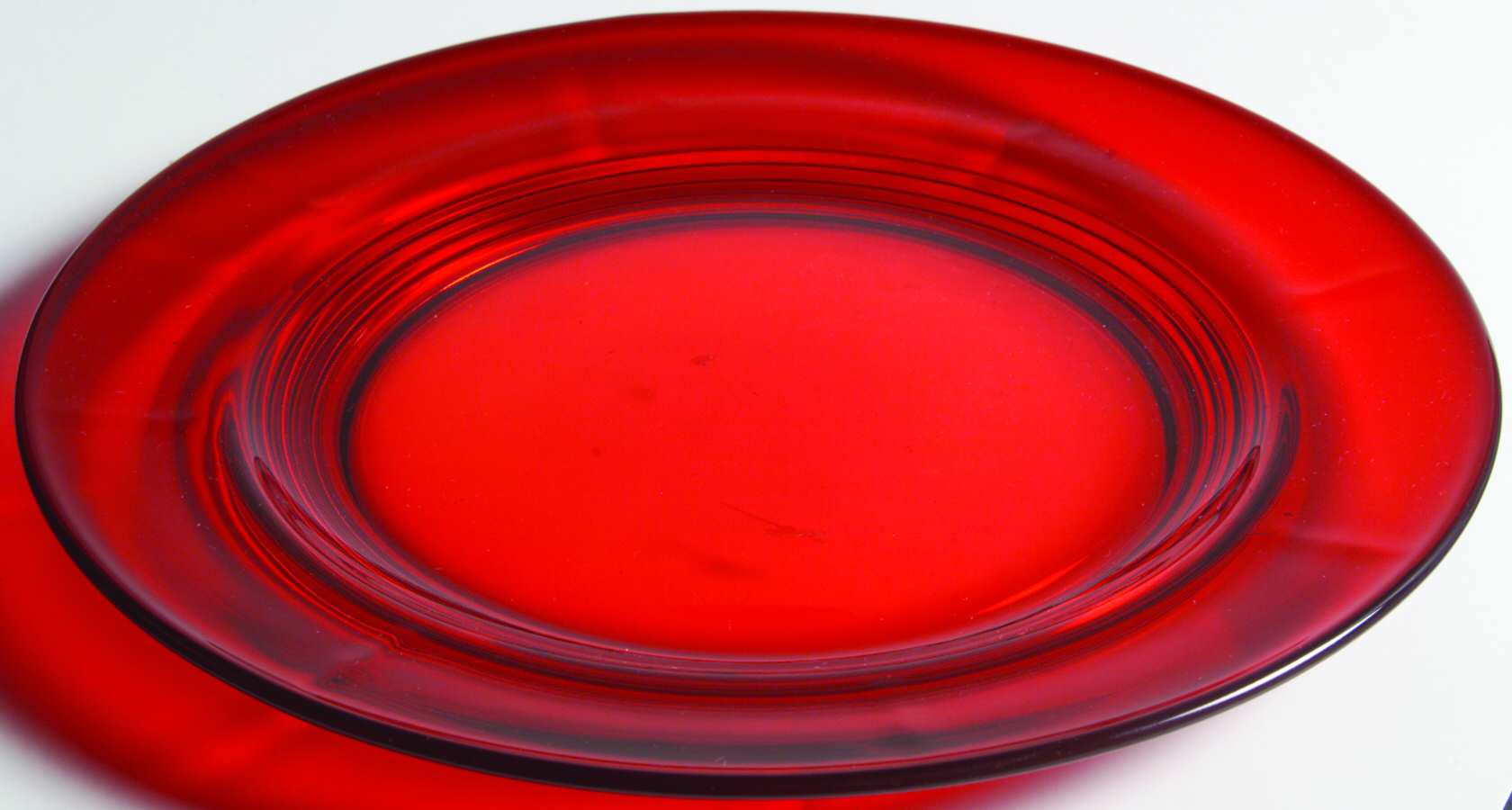 Moondrops-Ruby Luncheon Plate by New Martinsville-1