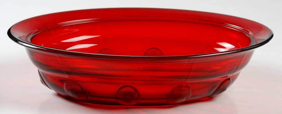 Moondrops-Ruby Oval Vegetable Bowl by New Martinsville-1