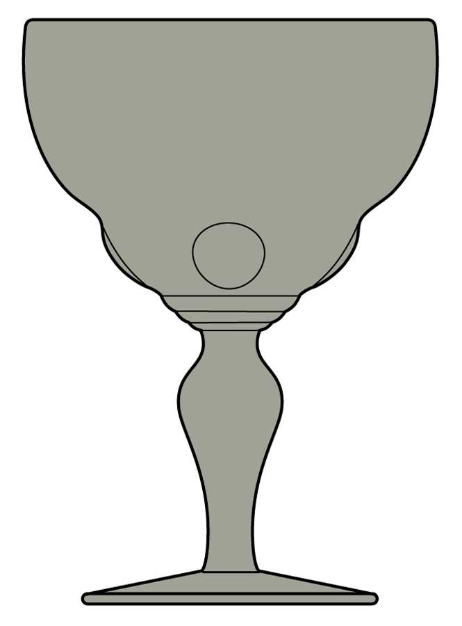 Moondrops-Smoke Wine Glass by New Martinsville-1