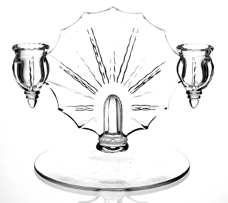 Radiance Clear Double Light Candlestick by New Martinsville-1