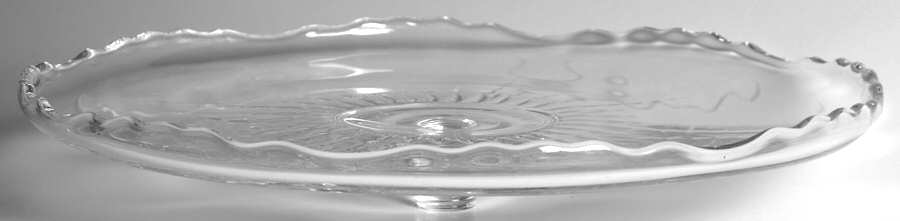 Radiance Clear Cake Salver (Peg) by New Martinsville-1