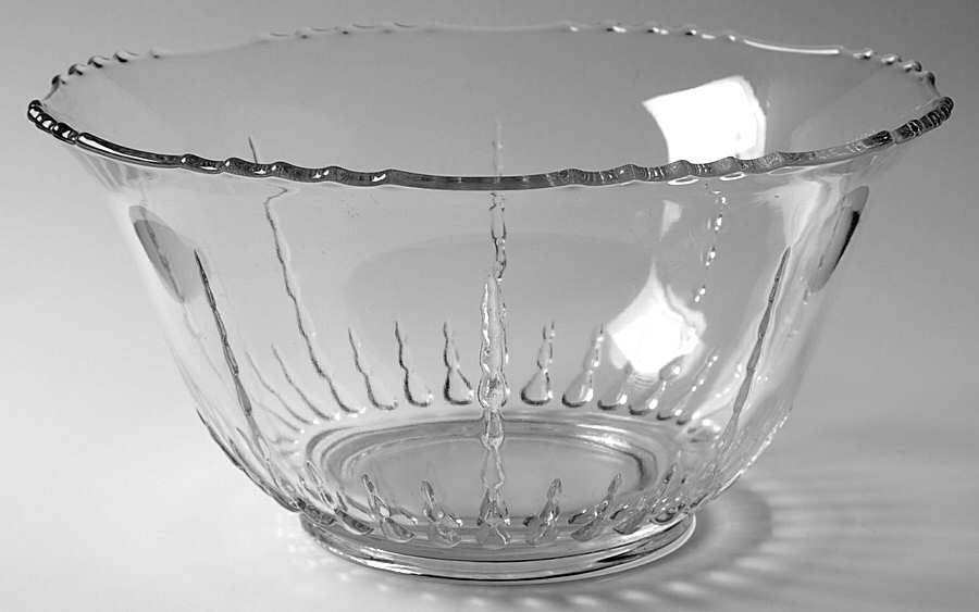 Radiance Clear Flared Punch Bowl by New Martinsville-1