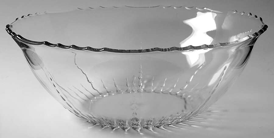 Radiance Clear Flared Punch Bowl by New Martinsville-1