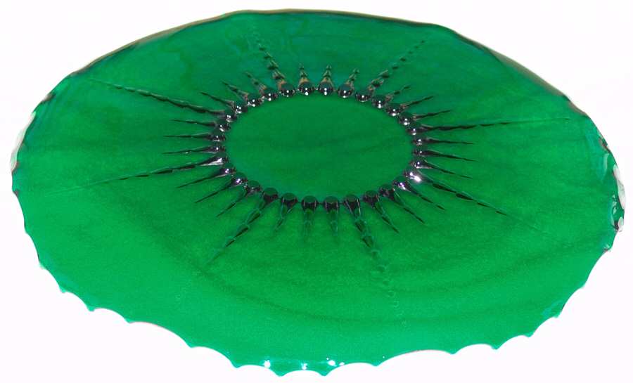Radiance Emerald Green 14" Torte Plate by New Martinsville-1