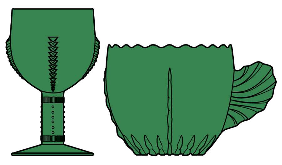 Radiance Emerald Green Punch Cup by New Martinsville-1