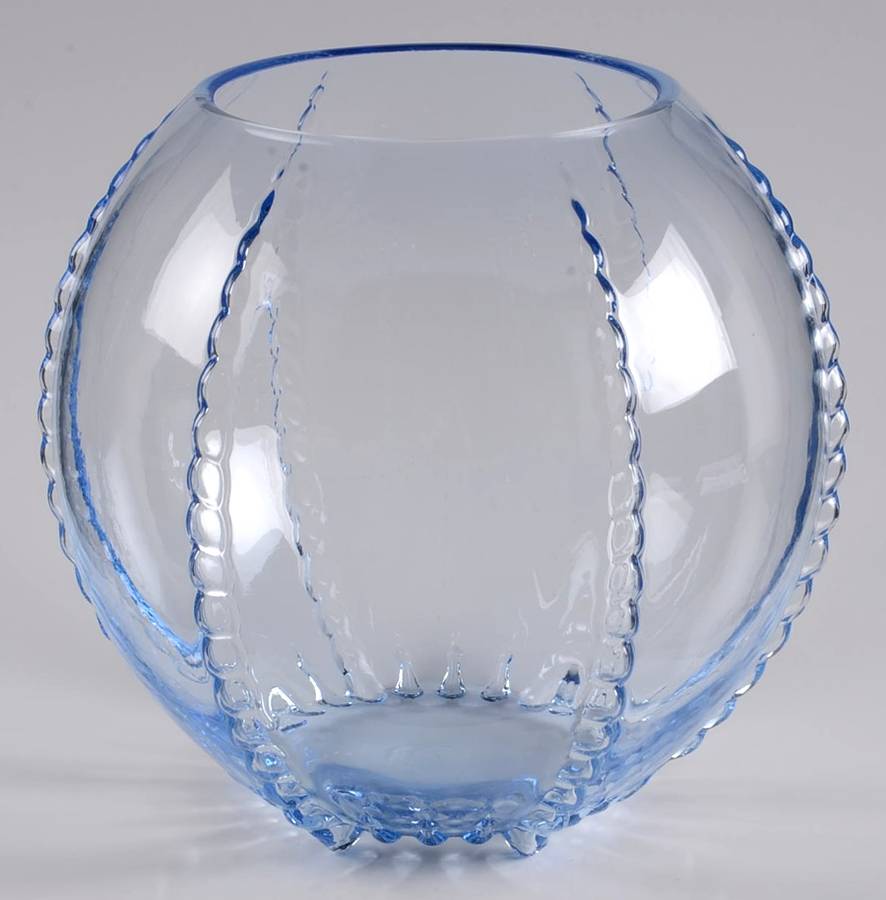 Radiance Ice Blue Punch Bowl by New Martinsville-1