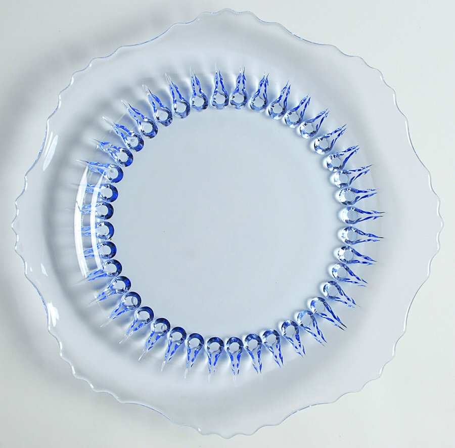 Radiance Ice Blue 8" Salad Plate by New Martinsville-1