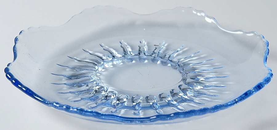 Radiance Ice Blue Saucer Only by New Martinsville-1