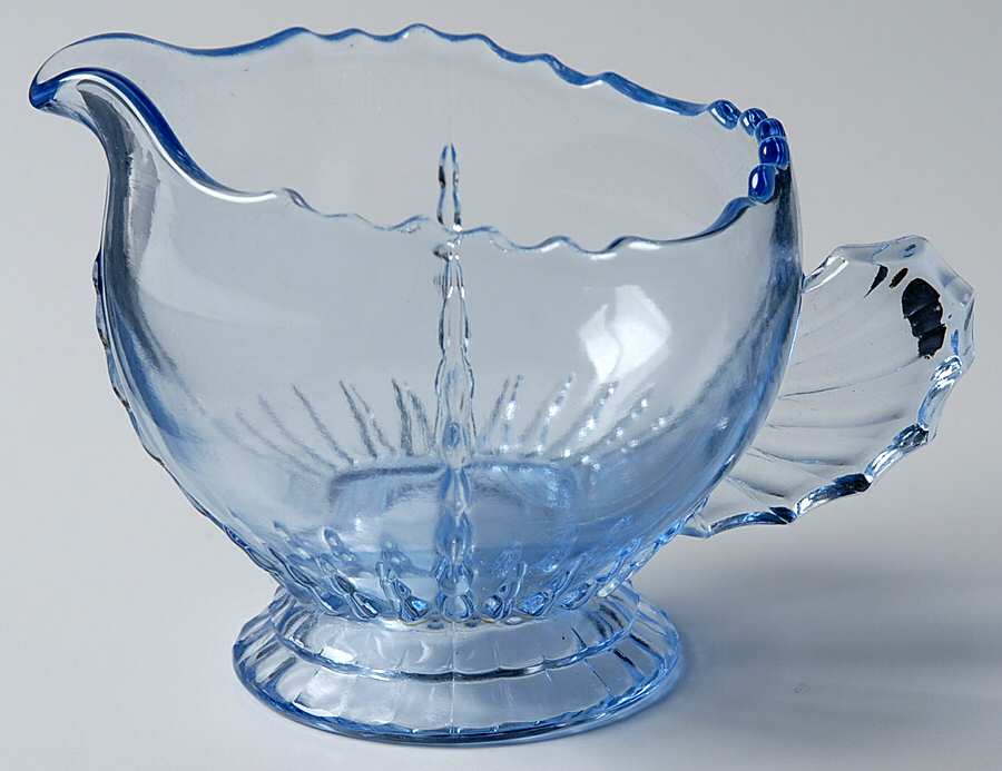 Radiance Ice Blue Creamer by New Martinsville-1