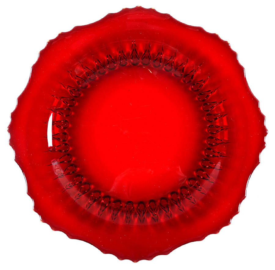 Radiance Ruby (No Trim) 8" Salad Plate by New Martinsville-1