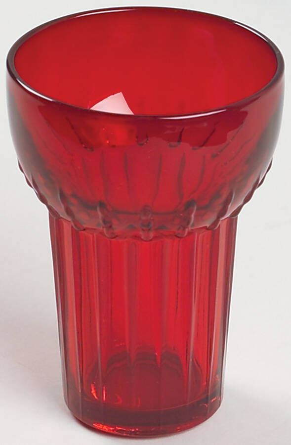 Radiance Ruby (No Trim) 9 Oz Flat Tumbler by New Martinsville-1