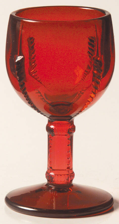 Radiance Ruby (No Trim) Cordial Glass by New Martinsville-1
