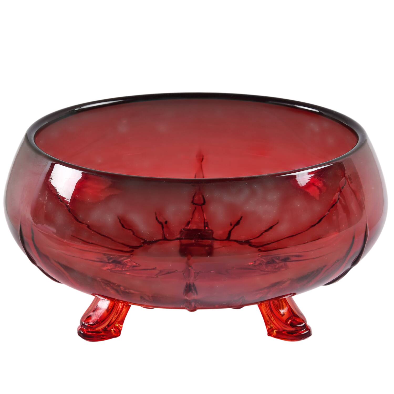 Radiance Ruby (No Trim) 5" Cupped Bowl by New Martinsville-1