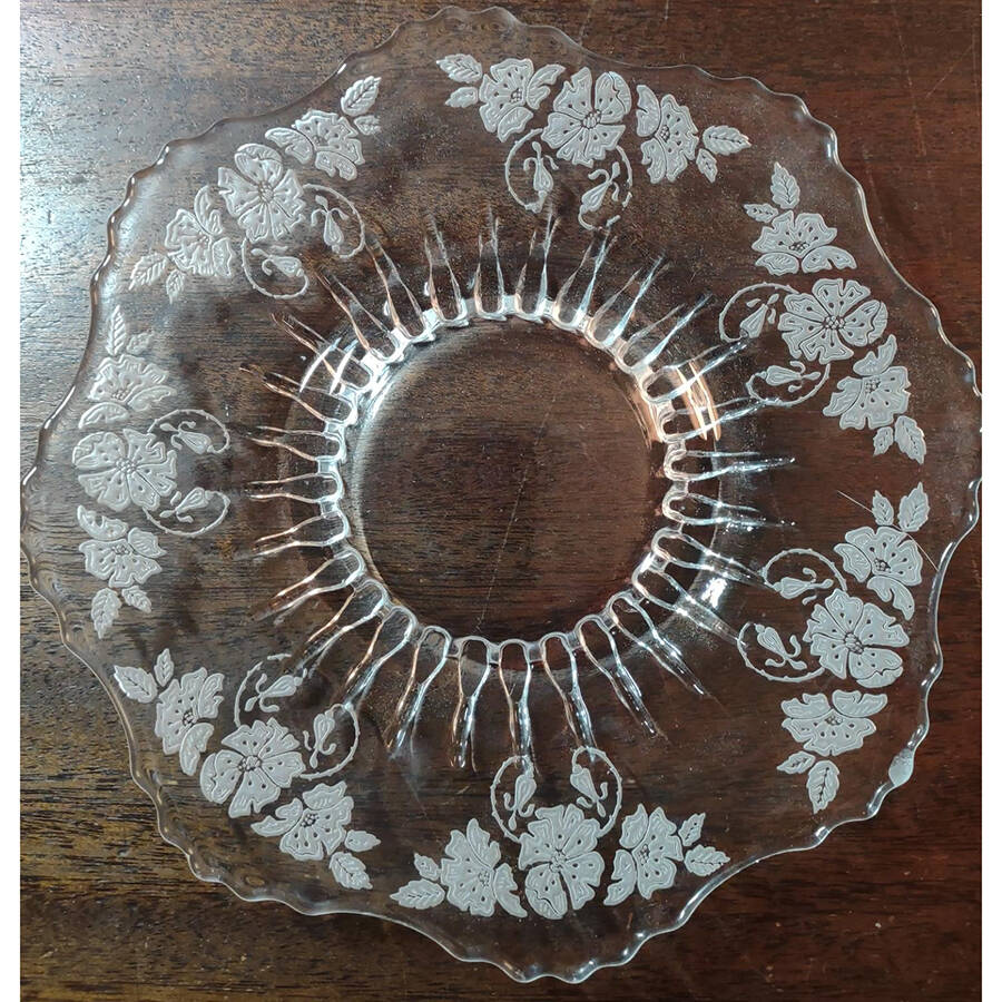 Wild Rose Mayonnaise Underplate Only by New Martinsville-1