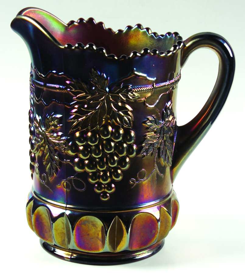 Grape and Cable Amethyst 64 Oz Pitcher by Northwood-1
